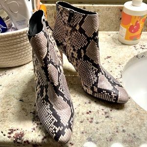 Banana republic snake boots. 3 inch heels